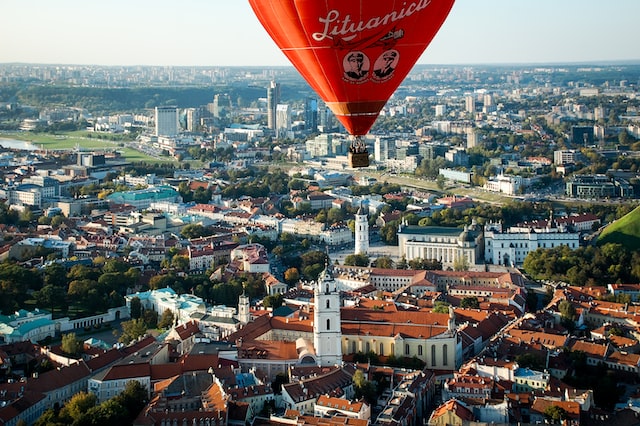 Vilnius vue du dessus